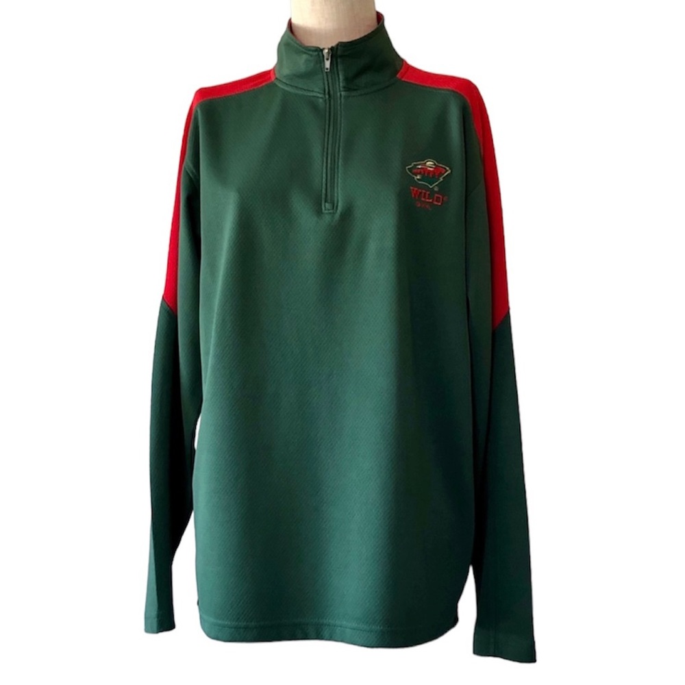 NHL WILDS NWOT Men’s  1/4 zip lightweight …